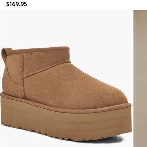 UGG Brown Platform Winter Boots